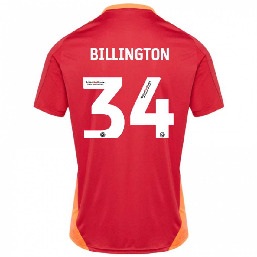 Niño Camiseta Gabe Billington #34 Azul Blanquecino 2ª Equipación 2024/25 La Camisa México