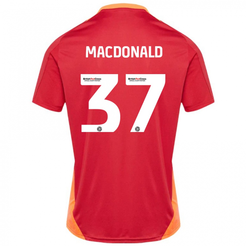 Niño Camiseta Shaun Macdonald #37 Azul Blanquecino 2ª Equipación 2024/25 La Camisa México