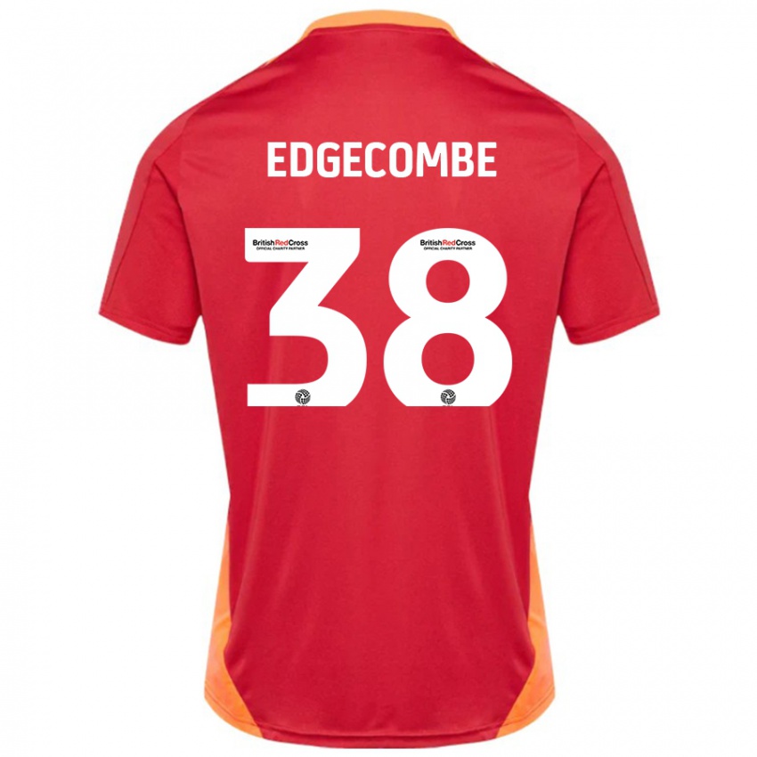 Niño Camiseta Max Edgecombe #38 Azul Blanquecino 2ª Equipación 2024/25 La Camisa México