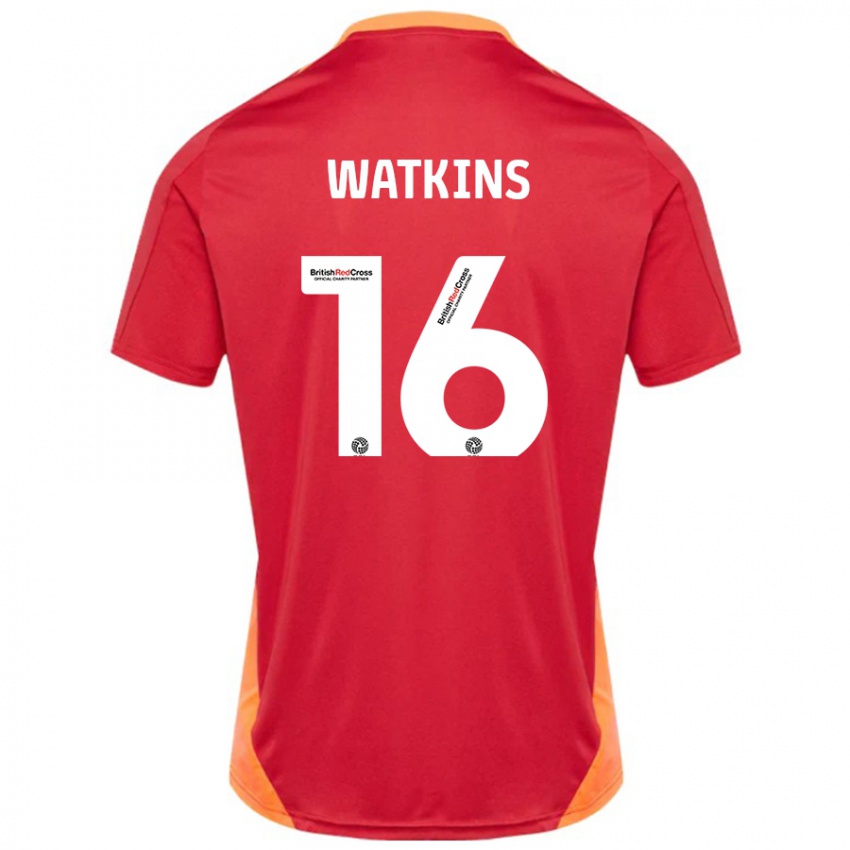 Niño Camiseta Zoe Watkins #16 Azul Blanquecino 2ª Equipación 2024/25 La Camisa México