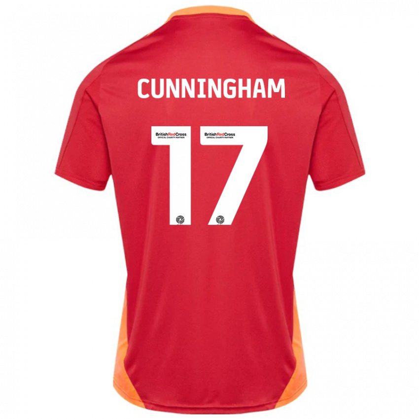 Niño Camiseta Zoe Cunningham #17 Azul Blanquecino 2ª Equipación 2024/25 La Camisa México