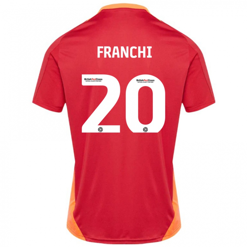 Niño Camiseta Matilda Franchi #20 Azul Blanquecino 2ª Equipación 2024/25 La Camisa México