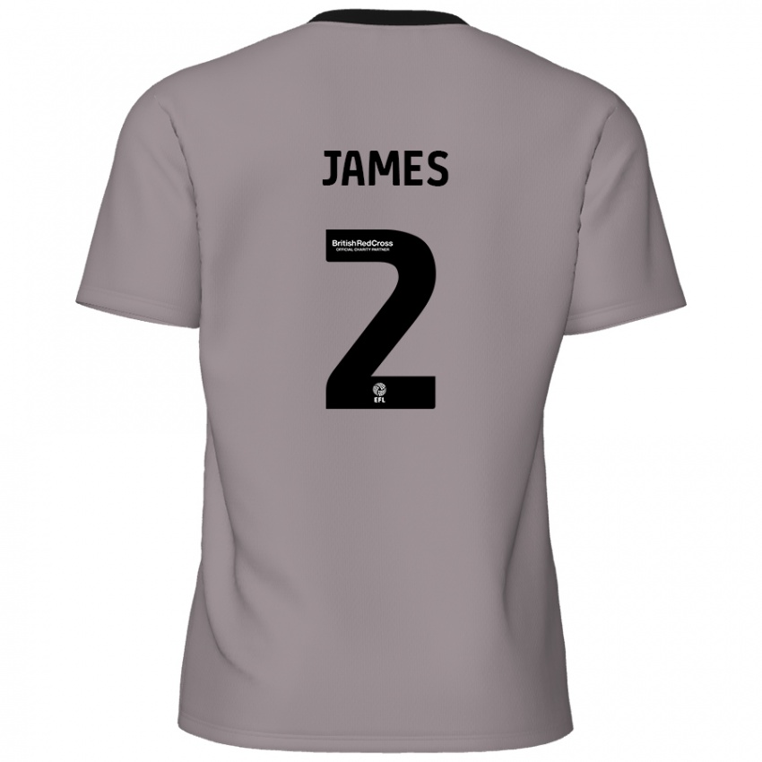 Niño Camiseta Tom James #2 Gris 2ª Equipación 2024/25 La Camisa México