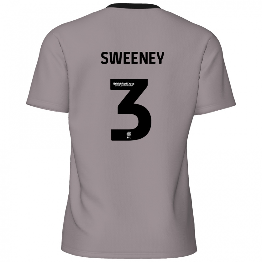 Niño Camiseta Jayden Sweeney #3 Gris 2ª Equipación 2024/25 La Camisa México