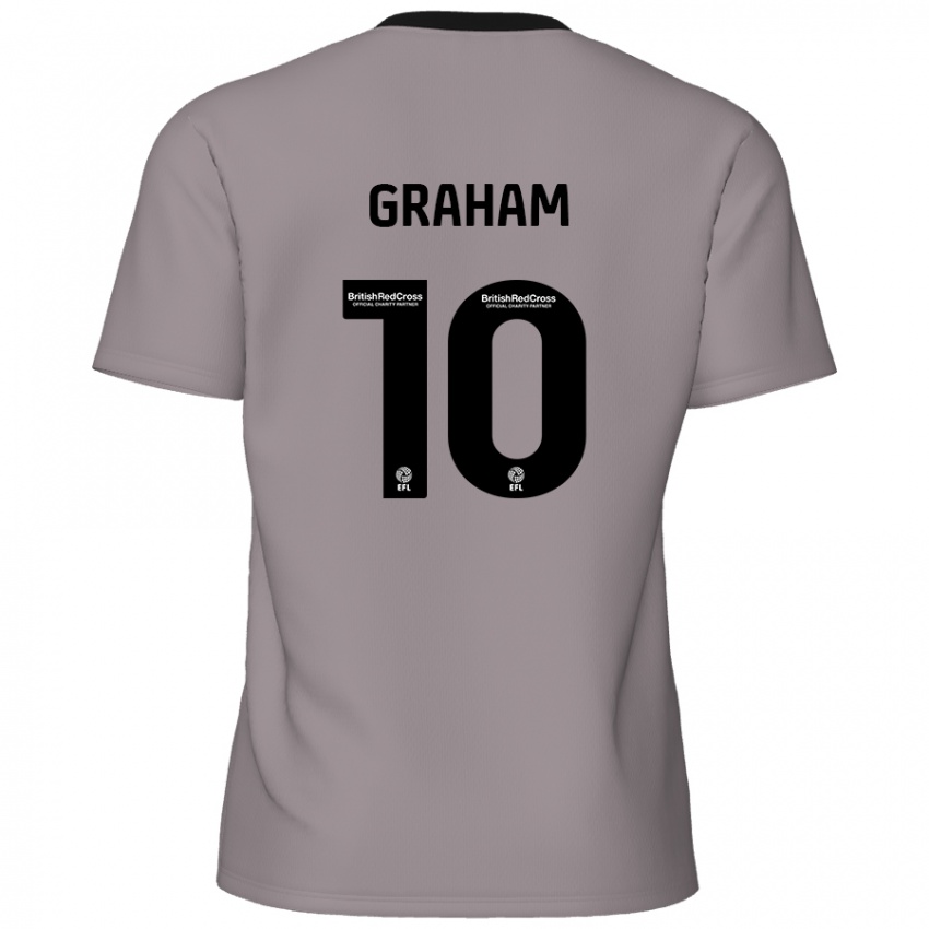 Niño Camiseta Jordan Graham #10 Gris 2ª Equipación 2024/25 La Camisa México