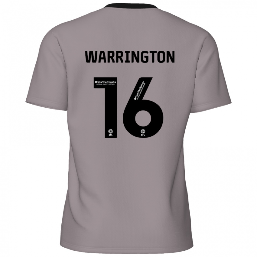 Niño Camiseta Lewis Warrington #16 Gris 2ª Equipación 2024/25 La Camisa México