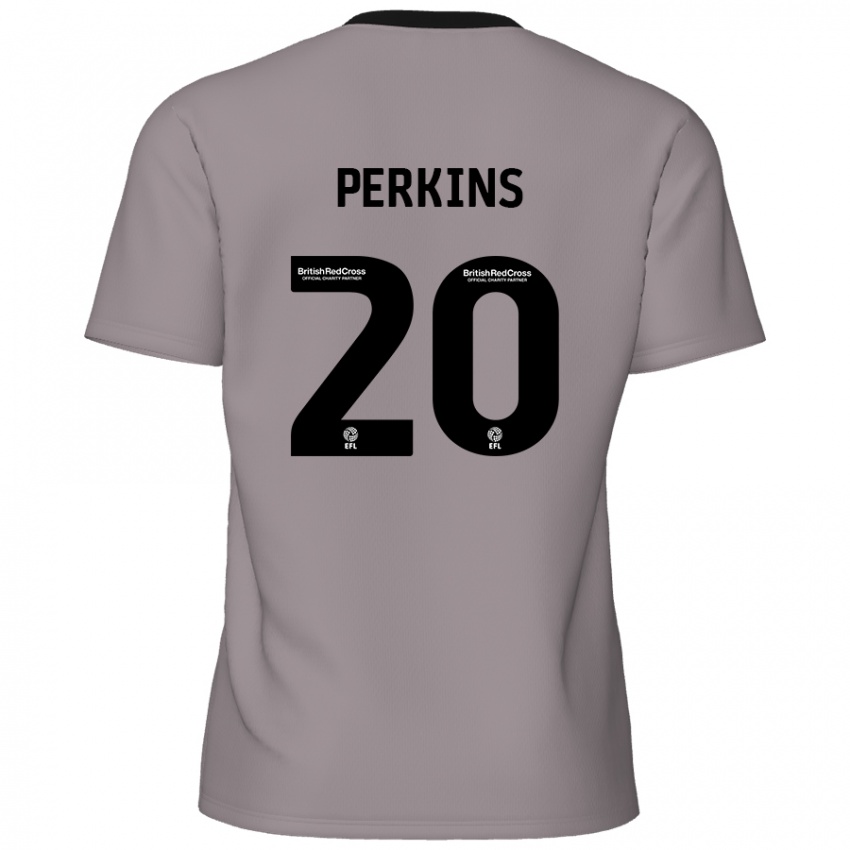 Niño Camiseta Sonny Perkins #20 Gris 2ª Equipación 2024/25 La Camisa México