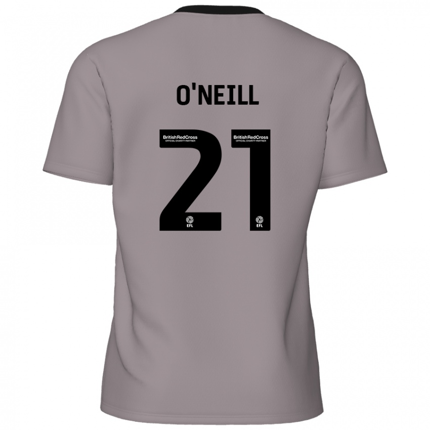 Niño Camiseta Ollie O'neill #21 Gris 2ª Equipación 2024/25 La Camisa México