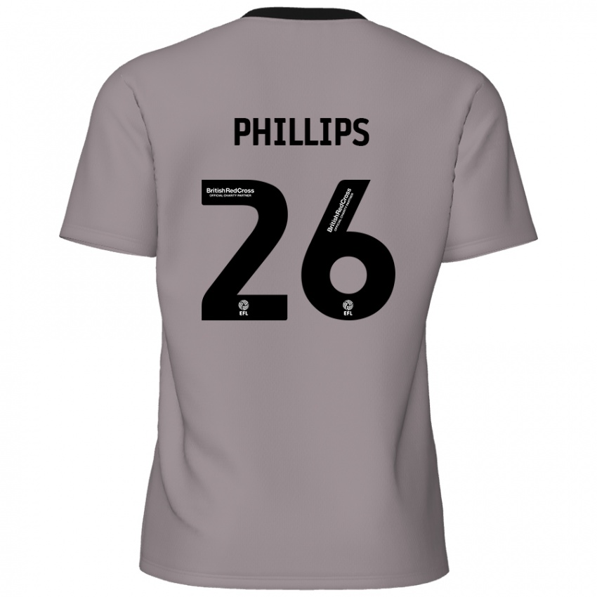 Niño Camiseta Noah Phillips #26 Gris 2ª Equipación 2024/25 La Camisa México