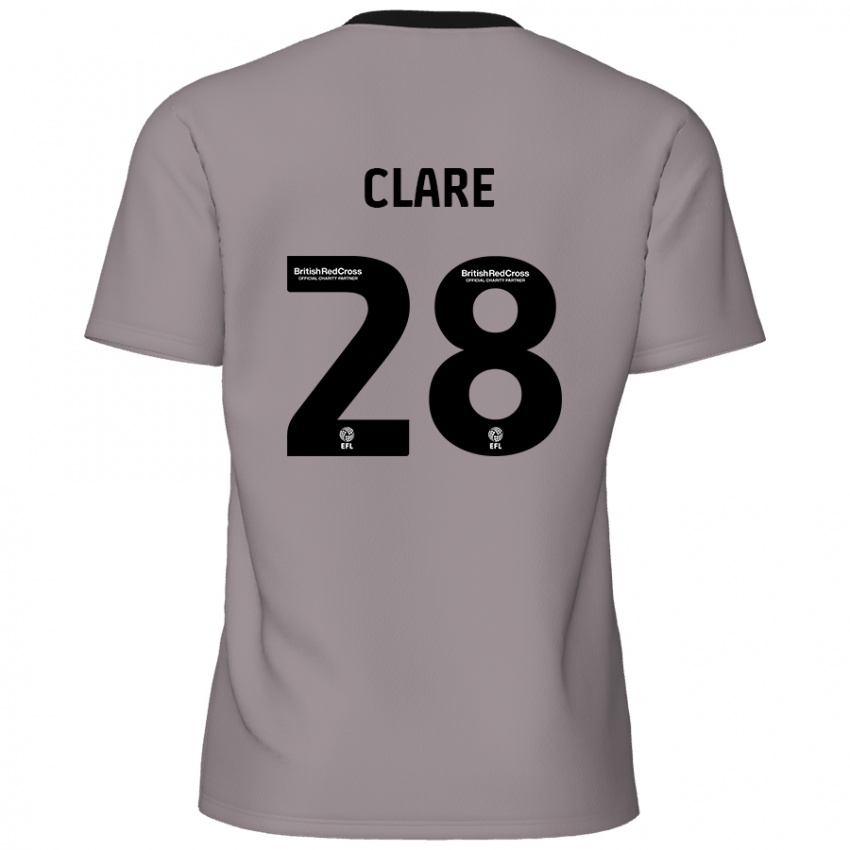 Niño Camiseta Sean Clare #28 Gris 2ª Equipación 2024/25 La Camisa México