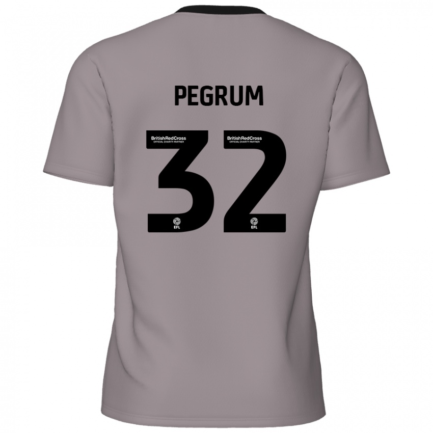 Niño Camiseta Charlie Pegrum #32 Gris 2ª Equipación 2024/25 La Camisa México