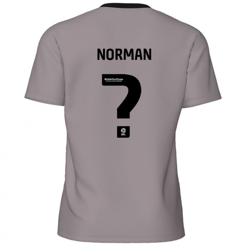 Niño Camiseta Freddie Norman #0 Gris 2ª Equipación 2024/25 La Camisa México