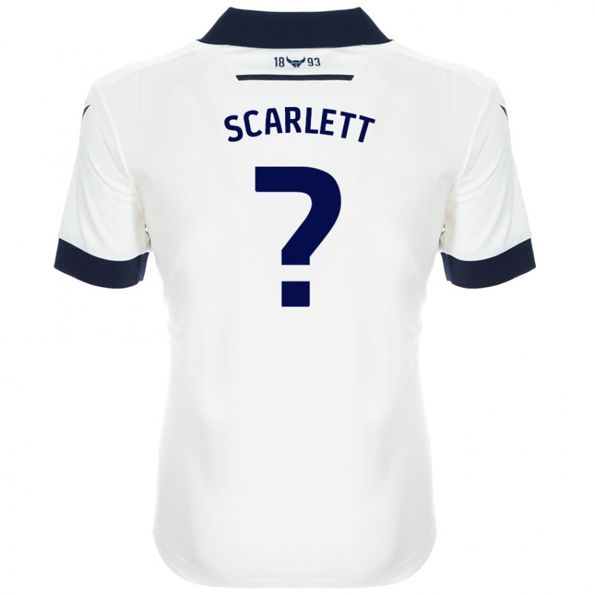 Niño Camiseta Dane Scarlett #0 Blanco Azul Marino 2ª Equipación 2024/25 La Camisa México