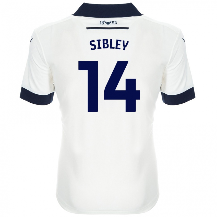 Niño Camiseta Louie Sibley #14 Blanco Azul Marino 2ª Equipación 2024/25 La Camisa México