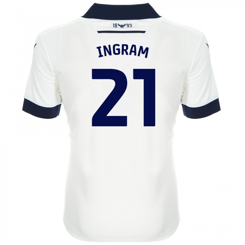 Niño Camiseta Matt Ingram #21 Blanco Azul Marino 2ª Equipación 2024/25 La Camisa México