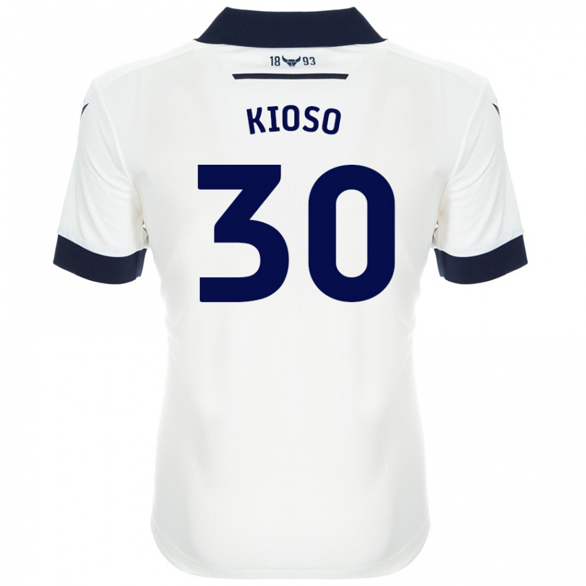 Niño Camiseta Peter Kioso #30 Blanco Azul Marino 2ª Equipación 2024/25 La Camisa México