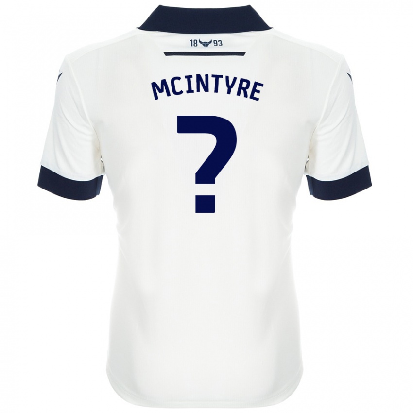 Niño Camiseta Richard Mcintyre #0 Blanco Azul Marino 2ª Equipación 2024/25 La Camisa México