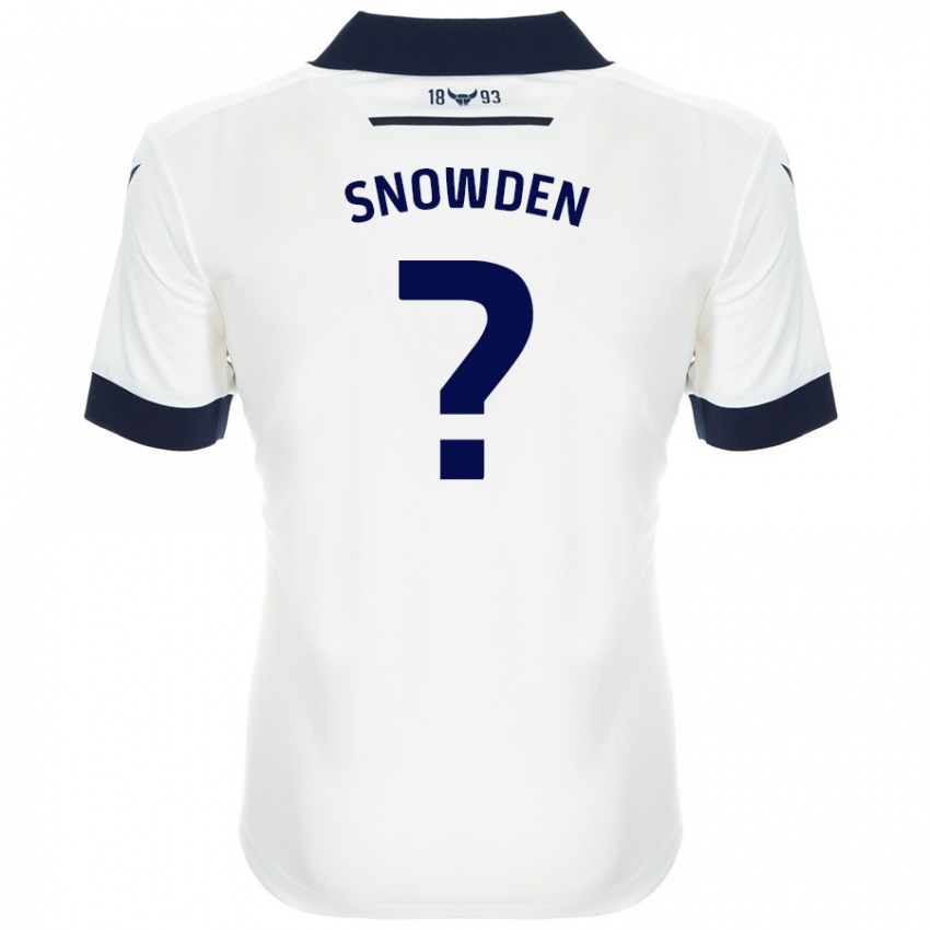 Niño Camiseta Leo Snowden #0 Blanco Azul Marino 2ª Equipación 2024/25 La Camisa México