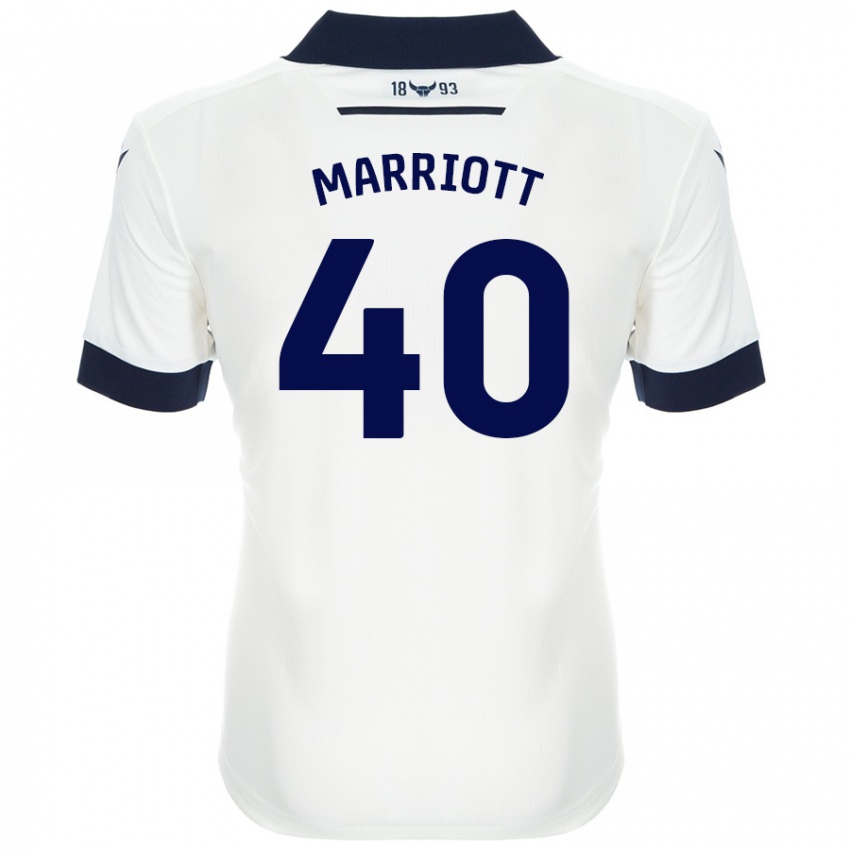 Niño Camiseta Monty Marriott #40 Blanco Azul Marino 2ª Equipación 2024/25 La Camisa México