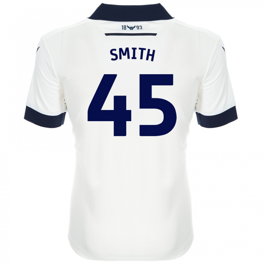 Niño Camiseta Max Smith #45 Blanco Azul Marino 2ª Equipación 2024/25 La Camisa México