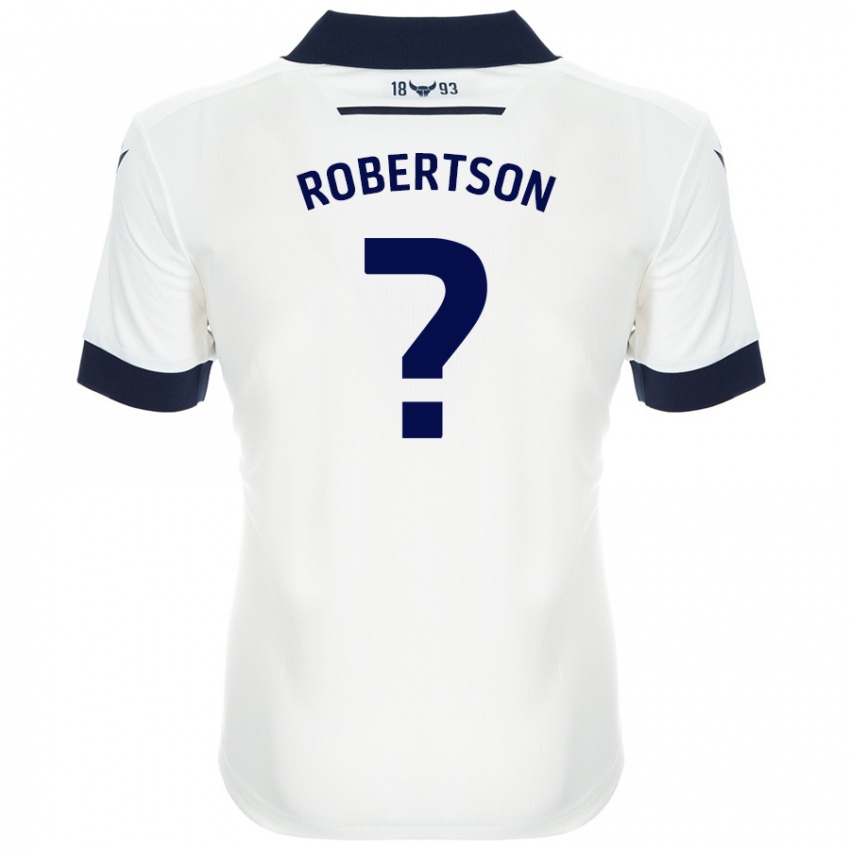 Niño Camiseta Maddie Robertson #0 Blanco Azul Marino 2ª Equipación 2024/25 La Camisa México