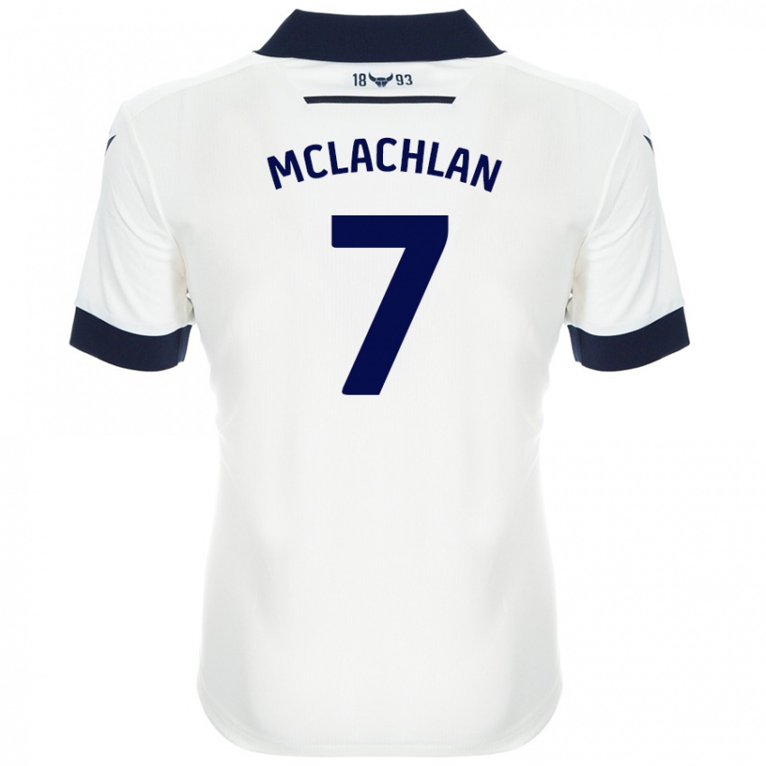 Niño Camiseta Daisy Mclachlan #7 Blanco Azul Marino 2ª Equipación 2024/25 La Camisa México