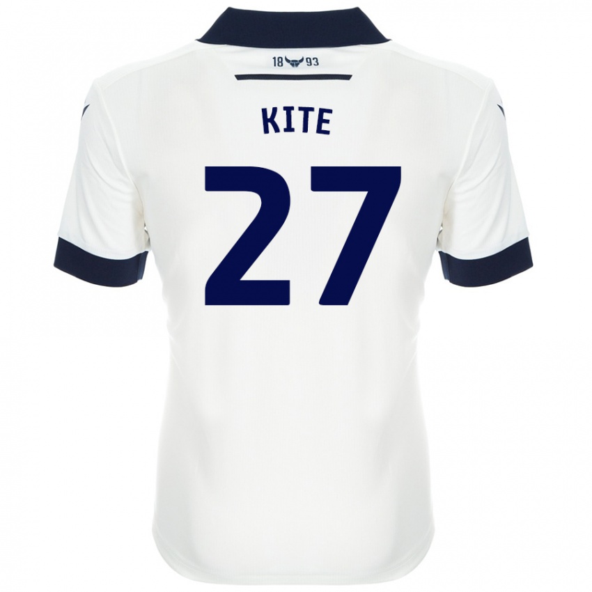 Niño Camiseta Rose Kite #27 Blanco Azul Marino 2ª Equipación 2024/25 La Camisa México