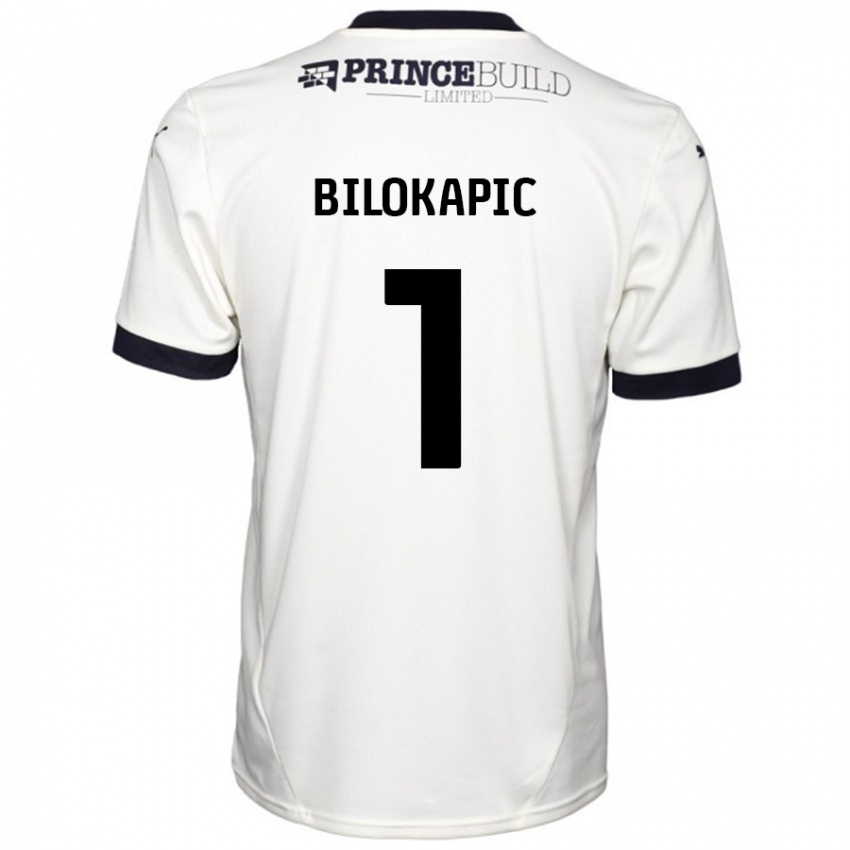 Niño Camiseta Nicholas Bilokapic #1 Blanquecino Negro 2ª Equipación 2024/25 La Camisa México