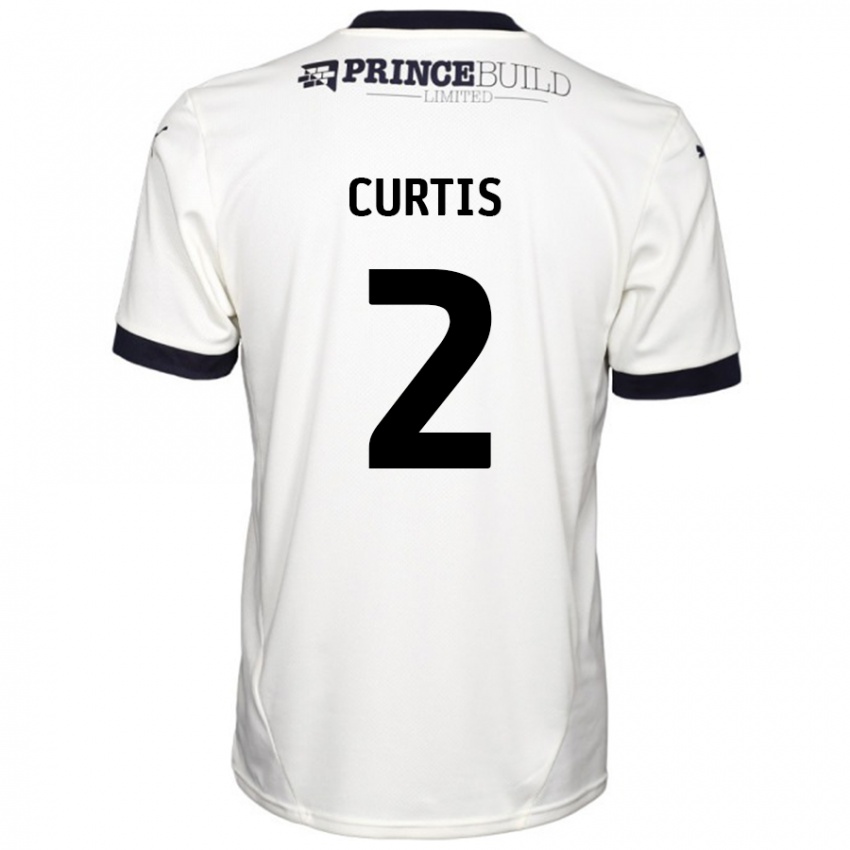 Niño Camiseta Sam Curtis #2 Blanquecino Negro 2ª Equipación 2024/25 La Camisa México