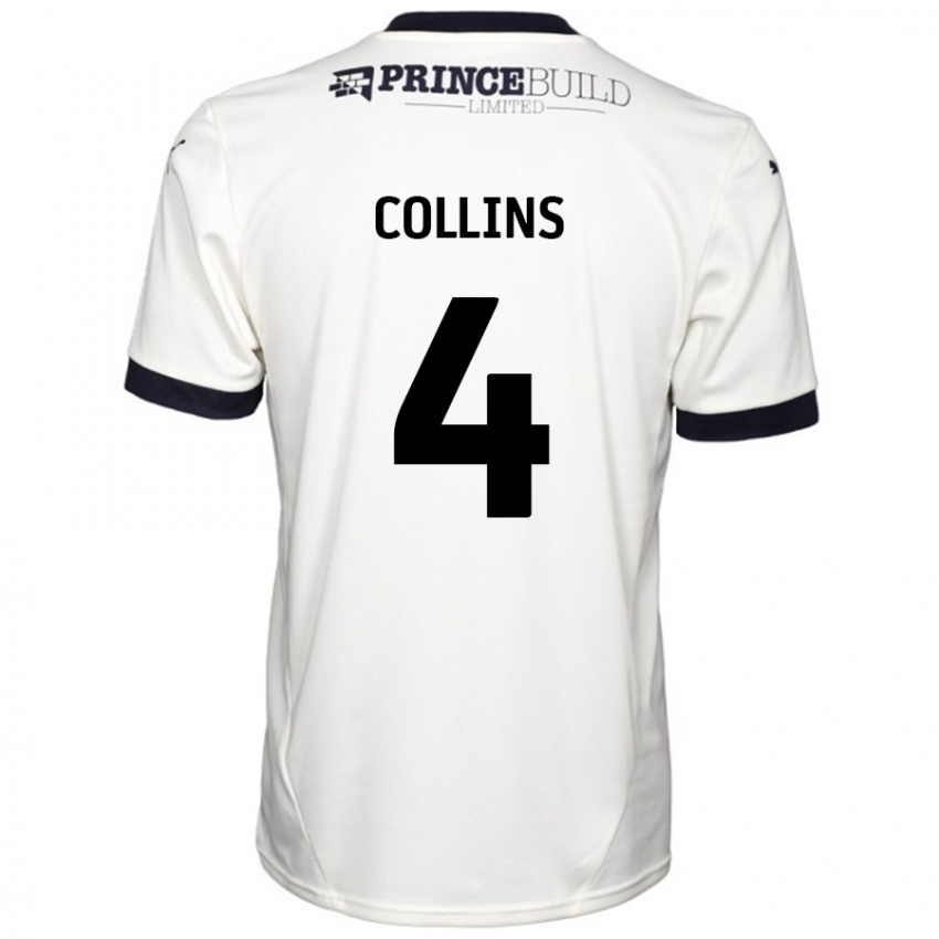 Niño Camiseta Archie Collins #4 Blanquecino Negro 2ª Equipación 2024/25 La Camisa México