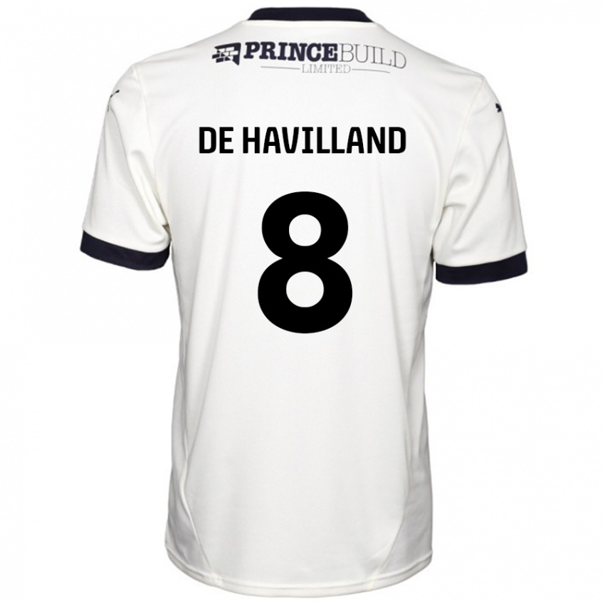 Niño Camiseta Ryan De Havilland #8 Blanquecino Negro 2ª Equipación 2024/25 La Camisa México