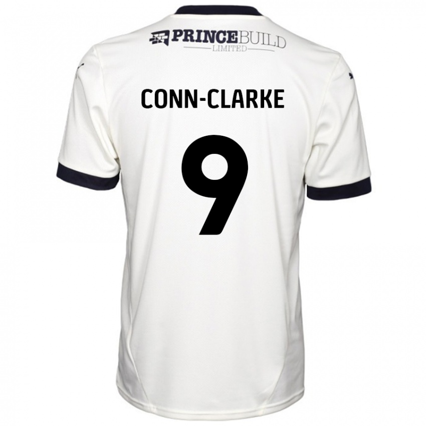 Niño Camiseta Chris Conn-Clarke #9 Blanquecino Negro 2ª Equipación 2024/25 La Camisa México