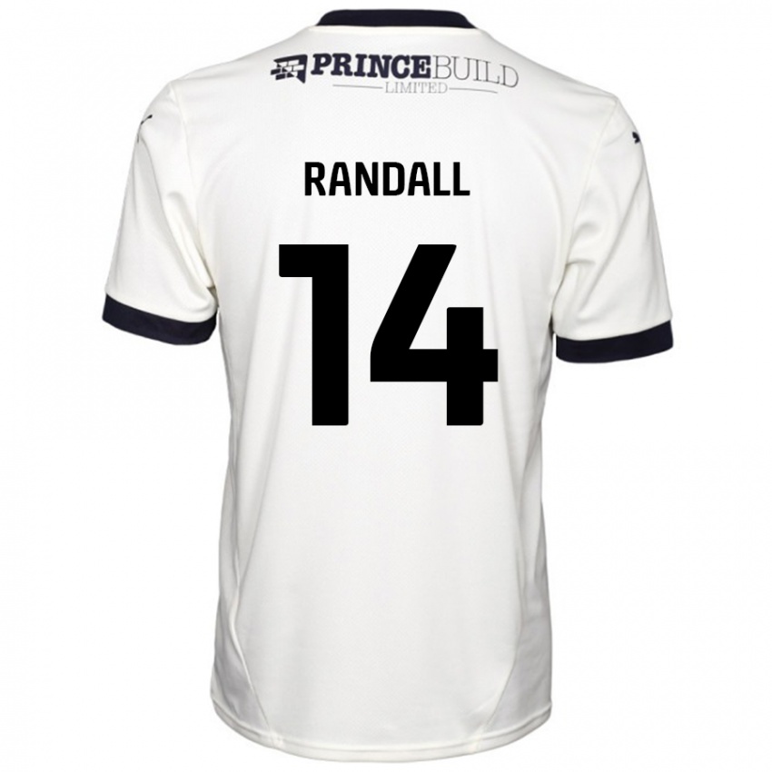 Niño Camiseta Joel Randall #14 Blanquecino Negro 2ª Equipación 2024/25 La Camisa México