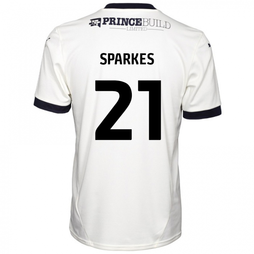 Niño Camiseta Jack Sparkes #21 Blanquecino Negro 2ª Equipación 2024/25 La Camisa México