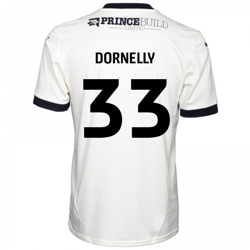 Niño Camiseta James Dornelly #33 Blanquecino Negro 2ª Equipación 2024/25 La Camisa México