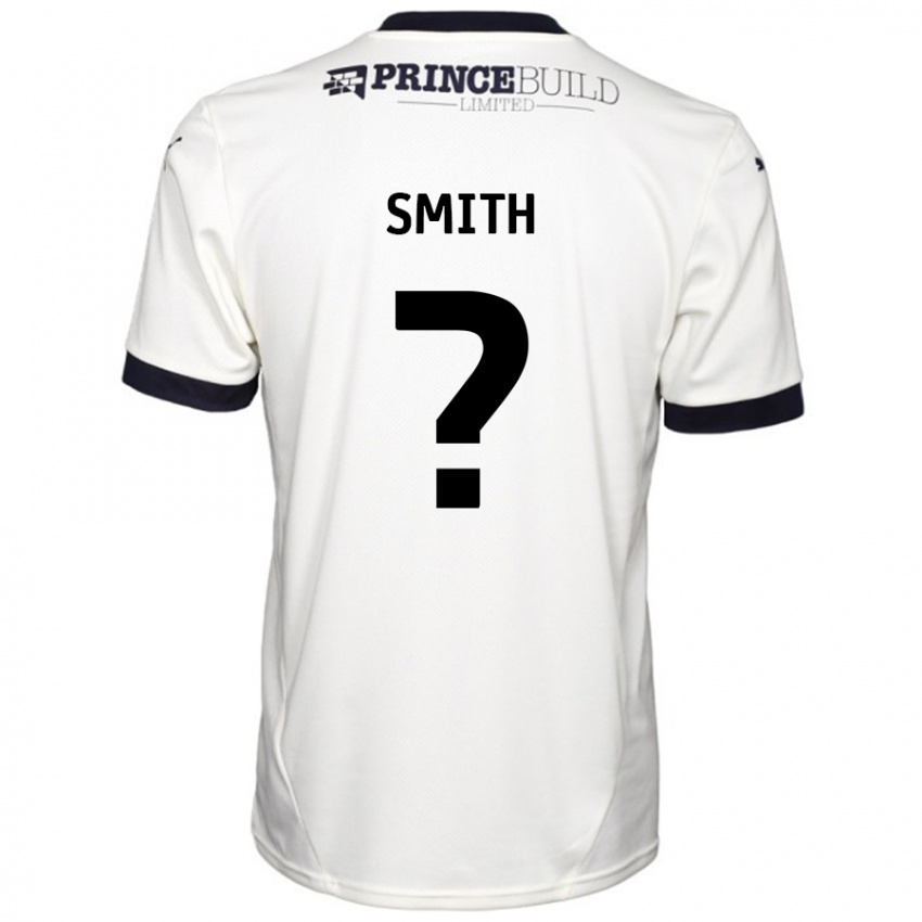 Niño Camiseta Bastian Smith #0 Blanquecino Negro 2ª Equipación 2024/25 La Camisa México