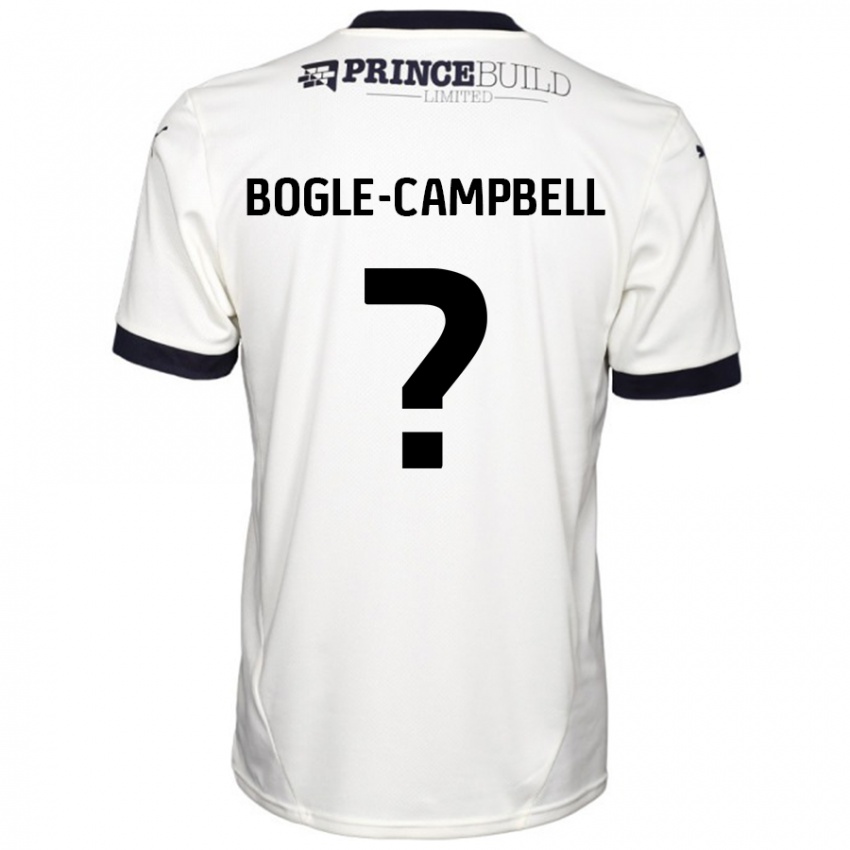 Niño Camiseta Ma'kel Bogle-Campbell #0 Blanquecino Negro 2ª Equipación 2024/25 La Camisa México