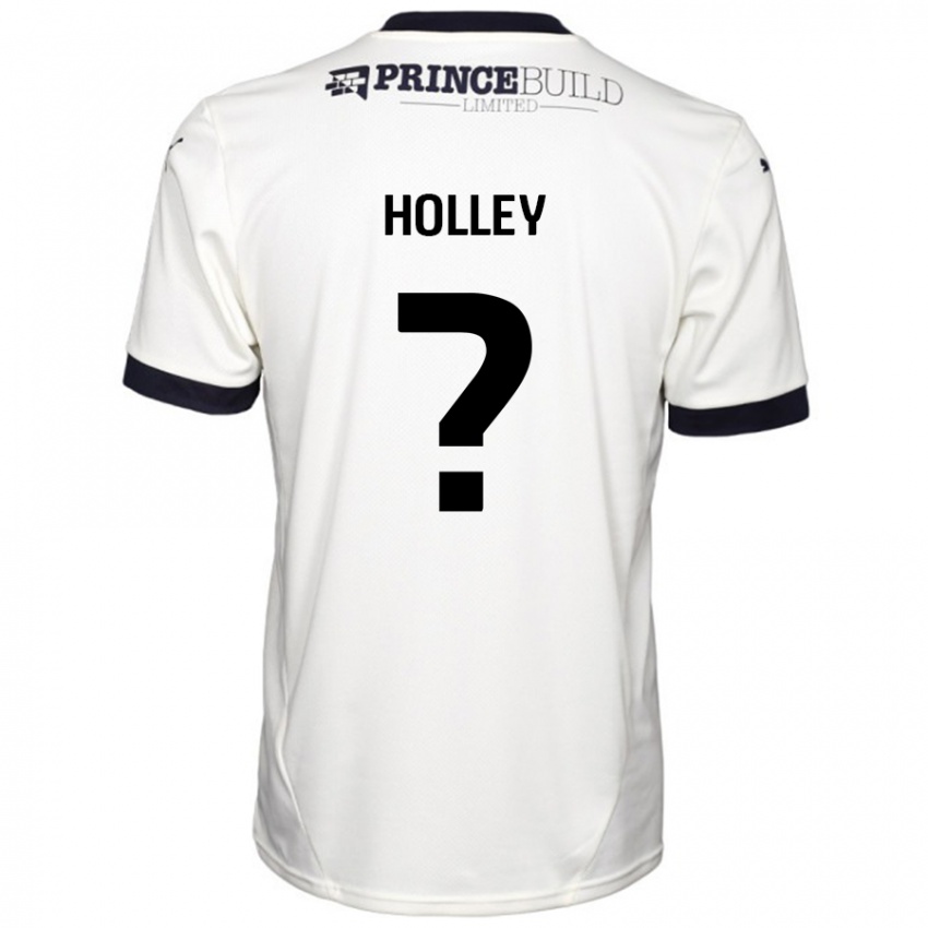 Niño Camiseta George Holley #0 Blanquecino Negro 2ª Equipación 2024/25 La Camisa México