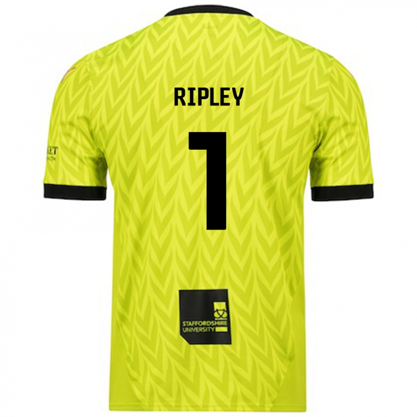 Niño Camiseta Connor Ripley #1 Verde Fluorescente 2ª Equipación 2024/25 La Camisa México