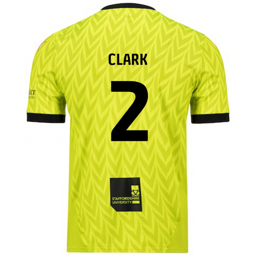 Niño Camiseta Mitch Clark #2 Verde Fluorescente 2ª Equipación 2024/25 La Camisa México