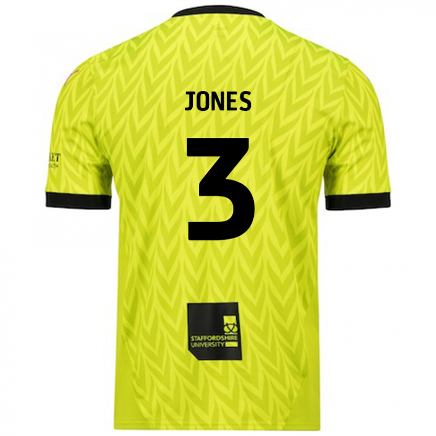 Niño Camiseta Dan Jones #3 Verde Fluorescente 2ª Equipación 2024/25 La Camisa México