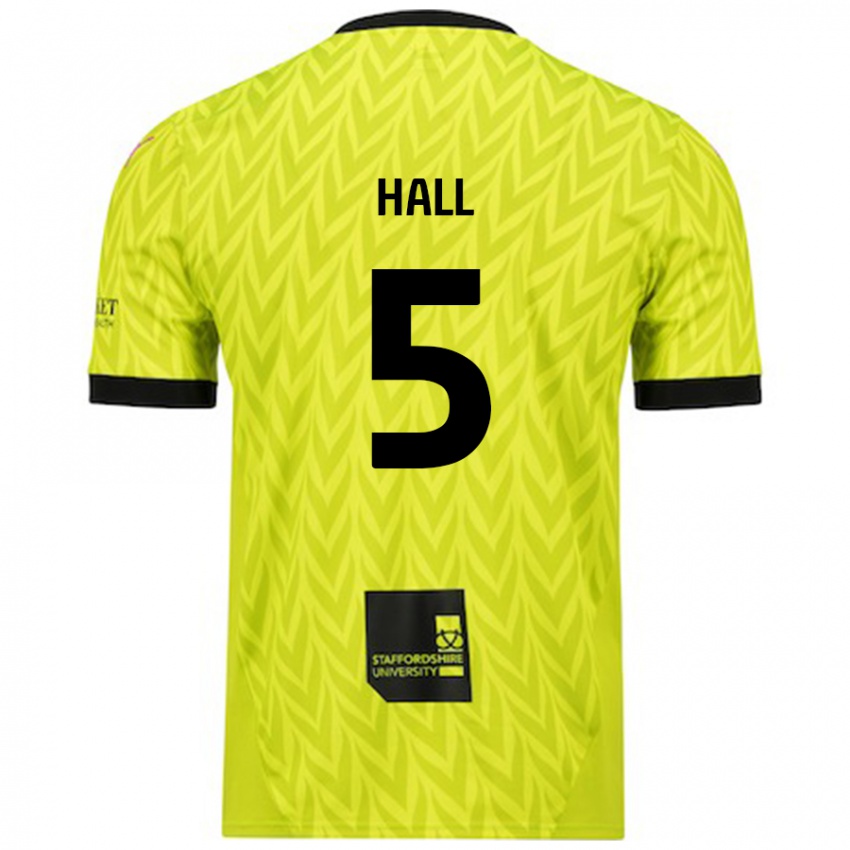 Niño Camiseta Connor Hall #5 Verde Fluorescente 2ª Equipación 2024/25 La Camisa México