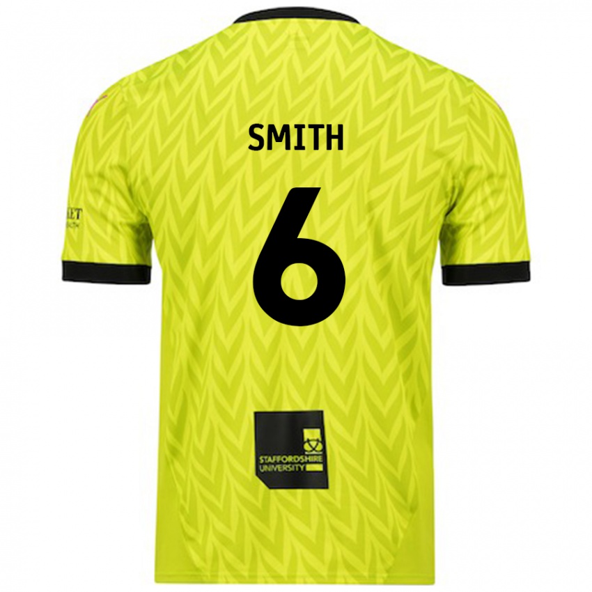 Niño Camiseta Nathan Smith #6 Verde Fluorescente 2ª Equipación 2024/25 La Camisa México