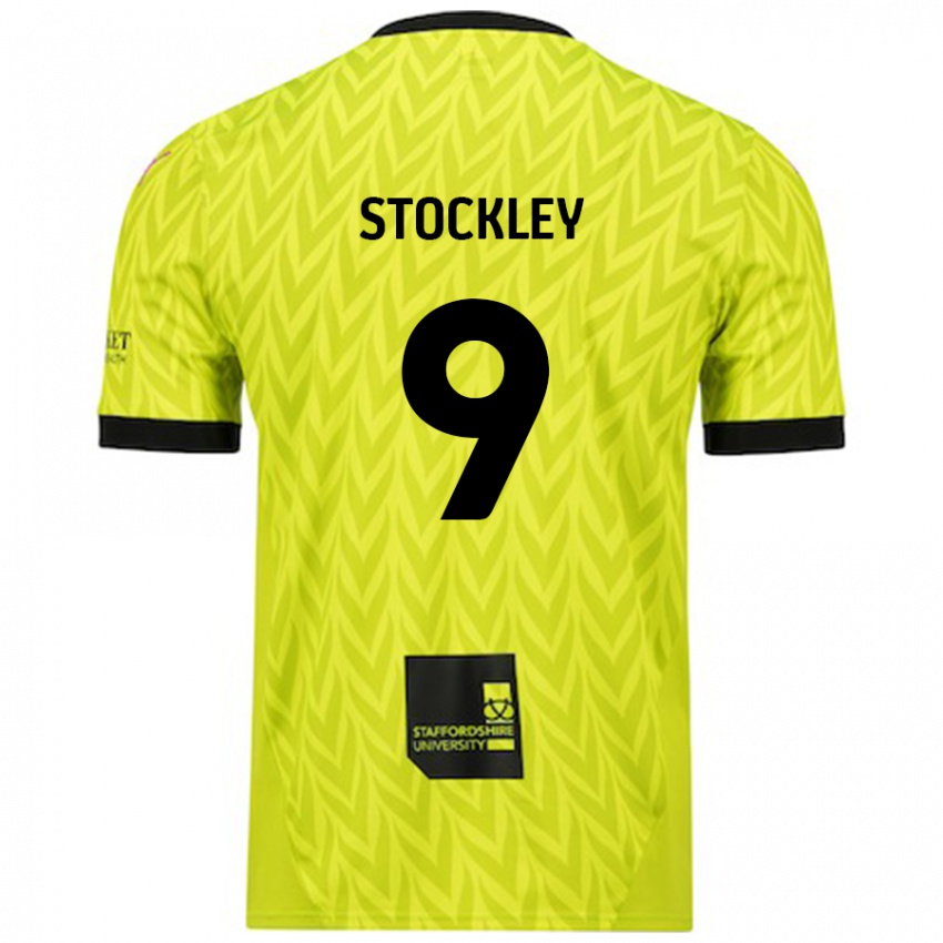 Niño Camiseta Jayden Stockley #9 Verde Fluorescente 2ª Equipación 2024/25 La Camisa México