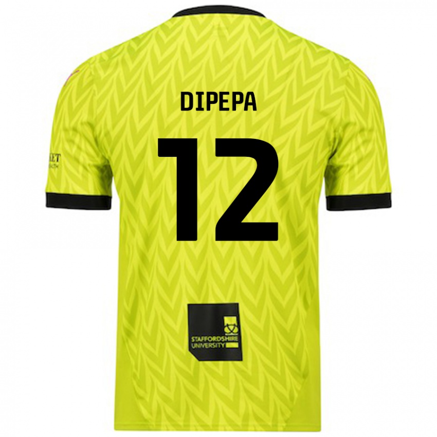 Niño Camiseta Baylee Dipepa #12 Verde Fluorescente 2ª Equipación 2024/25 La Camisa México