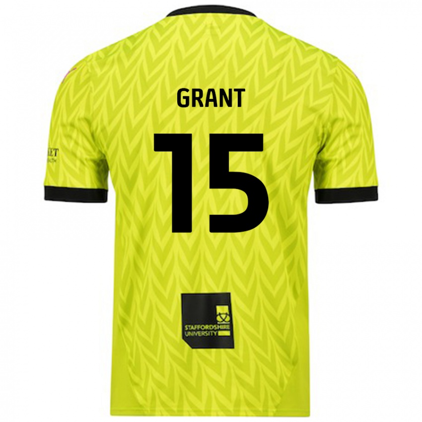 Niño Camiseta Conor Grant #15 Verde Fluorescente 2ª Equipación 2024/25 La Camisa México