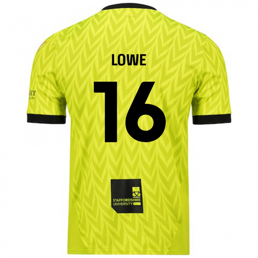 Niño Camiseta Jason Lowe #16 Verde Fluorescente 2ª Equipación 2024/25 La Camisa México