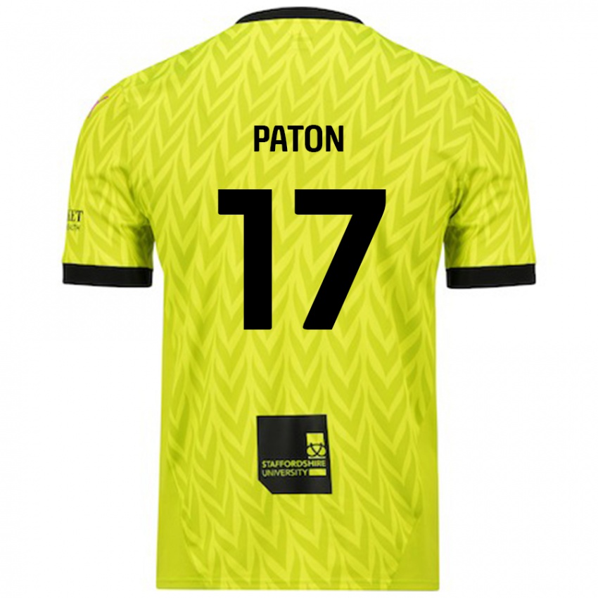 Niño Camiseta Ruari Paton #17 Verde Fluorescente 2ª Equipación 2024/25 La Camisa México