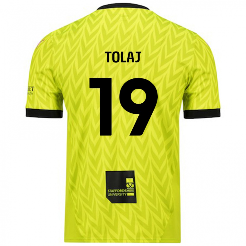 Niño Camiseta Lorent Tolaj #19 Verde Fluorescente 2ª Equipación 2024/25 La Camisa México