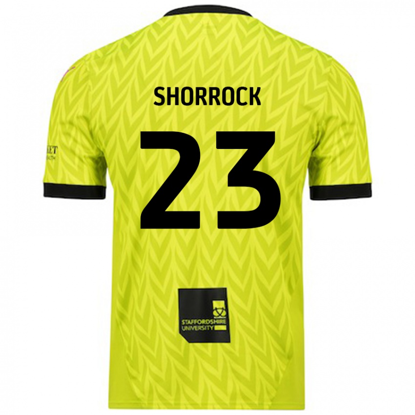 Niño Camiseta Jack Shorrock #23 Verde Fluorescente 2ª Equipación 2024/25 La Camisa México